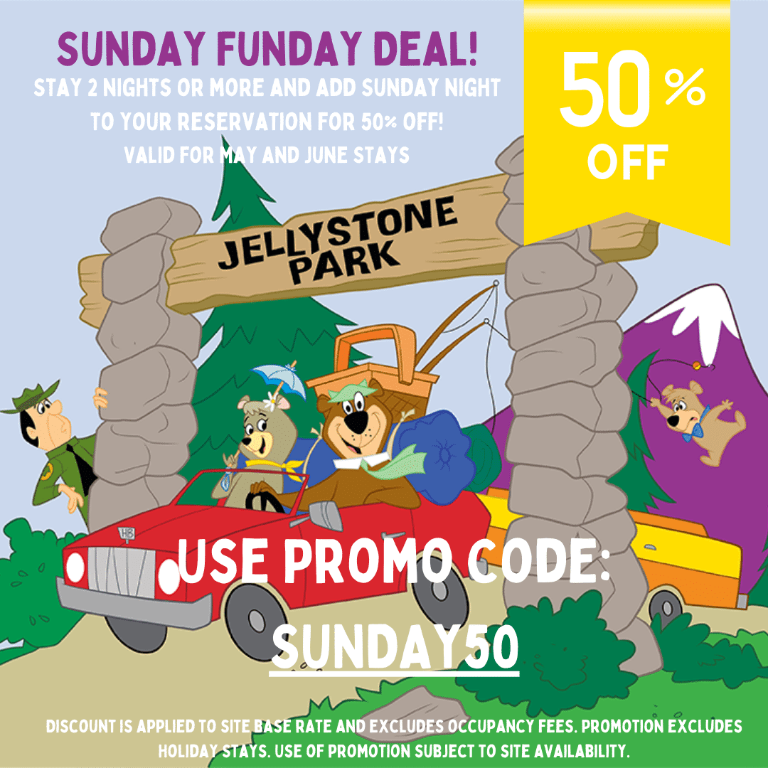 Sunday Funday Deal! Yogi Bear's Jellystone Park CampResort AkronCanton