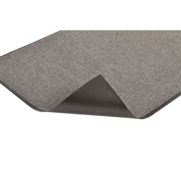 Polynib Grey Mat Flap Floormat.com Polynib® has the rich, luxurious look of Berber-style carpeting for an always elegant appearance. A very tightly nibbed loop of needle-punched yarn entraps and hides debris while retaining moisture at the same time. 24 ounces of carpet per square yard provides greater crush resistance for long lasting wear. Polynib® comes with a heavy-weight vinyl backing in corresponding colors to help reduce mat movement and enhance the aesthetic appeal of the mat. <ul> <li>Tightly nibbed loop construction entraps debris and hides it for an always elegant appearance</li> <li>24 ounces of needle-punched yarn per square yard</li> <li>1/4 inch overall thickness for use in narrow clearance doorways</li> <li>Vinyl backing in corresponding colors helps reduce mat movement</li> <li>Recommended product as a part of the GreenTRAX™ program for “Green Cleaning” environments</li> <li>Custom lengths available (3', 4', and 6' widths)</li> </ul>