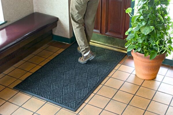 Waterhog Classic Diamond 2 Floormat.com This indoor/outdoor entrance scraper mat is made of a 24 oz.sq/yd Polypropylene fiber system that dries quickly and won't fade or rot. <ul> <li>3/8” thick bi-level surface effectively removes dirt and moisture beneath shoe level</li> <li>Rubber reinforced face nubs prevent pile from crushing extending performance life of product</li> <li>Unique “Water Dam” and ridged construction effectively holds dirt & moisture between cleaning</li> </ul> <img class="size-full wp-image-16772 aligncenter" src="https://www.floormat.com/wp-content/uploads/WaterHog-Diamond-Color-Swatch-2022-web.jpg" alt="" width="900" height="600" />