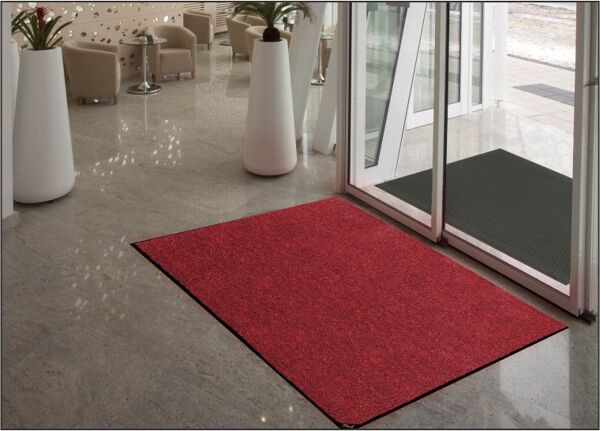 colorStar plush 3 Floormat.com Double thick Nitrile rubber backing keeps mat stable, even with cart traffic. Formerly the "ColorStar Plush" Mat. <ul> <li>Featuring a thick, plush carpet pile designed to absorb more moisture than standard mats.</li> <li>Superior Moisture & Dust Control - Heavier carpet pile absorbs and retains 50% more moisture and dust than standard mats</li> <li>High-twist, heat-set nylon resists crushing to better trap dirt and extend the useful life of the mat</li> <li>Solution-dyed nylon won't fade in sunlight or with repeated washing; impervious to bleach</li> <li>Certified high-traction by the National Floor Safety Institute (NFSI)</li> <li>Commercially launderable</li> <li>Available in 8 color options on durable 90-mil nitrile rubber with smooth, or cleated backing options to ensure the mat stays in place on your floor</li> </ul> <img class="size-full wp-image-75562 aligncenter" src="https://www.floormat.com/wp-content/uploads/Plush-Color-Swatch-website.jpg" alt="" width="900" height="600" />