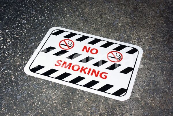 fm10 no smoking sign Floormat.com Floormat.com warehouse signs are durable, self-adhesive signs constructed from industrial grade plastic. Intended for use in factory warehouses and buildings where restrictions and safety notifications need to be highlighted.