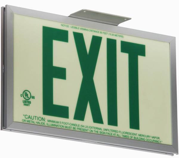 Glo Brite® P50 ECO Aluminum Exit Signs | Floormat.com