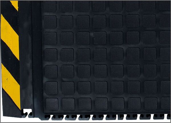 hog heaven 2 linkable comfort 2 Floormat.com Formerly known as Hog Heaven II, the Hog Heaven III has an improved locking mechanism for greater reliability and function. <ul> <li>Outstanding anti-fatigue qualities for dry areas</li> <li>Solid 20% recycled Nitrile Rubber top surface has excellent chemical and oil resistance</li> <li>Closed cell Nitrile rubber cushion provides long lasting comfort</li> <li>Welding Safe, Electrically Conductive</li> <li>Nirtile Rubber surface is molded to the cushion backing (not glued) so the surface will not delaminate</li> <li>Rubber surface remains flexible for the life of the product and will not curl or crack</li> <li>Border is available in Black or Yellow striped</li> <li>Recommended for distribution, manufacturing and retail facilities for picking lines, assembly lines, work stations, check-out stations and more.</li> </ul>