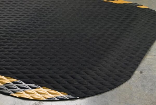 hog heaven 2 Floormat.com Recommended for distribution, manufacturing and retail facilities for picking lines, assembly lines, work stations, check-out stations and more. Borders are beveled and are available with OSHA approved colors: yellow, orange, green or red. Welding safe and electrically conductive. <ul> <li>7/8” thickness</li> <li>Chemical resistant, grease & oil proof</li> <li>Rubber borders will not crack or curl</li> </ul>
