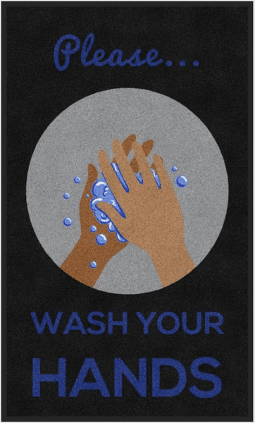 floor mat wash hands