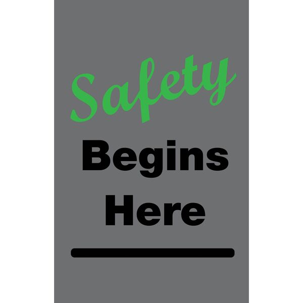 safety begins Floormat.com Safety Message mats make your safety message loud and clear while keeping facilities cleaner and safer. Pre-printed message mats warn employees who may be entering a hazardous area, may need special ear or eye protection, or just act as a reminder to think and act safely in work environments. Pre-printed message mats offer functionality as an entrance mat cleaning dirt and moisture from shoes, keeping facilities cleaner and safer. Select messages are also available in Spanish. <ul> <li>14 pre-printed messages to choose from</li> <li>Highly visible colors and graphics for immediate identification</li> <li>24 ounce nylon top surface provides excellent moisture absorption and retention</li> <li>Heavy duty vinyl backing reduces mat movement</li> <li>Select messages also available in Spanish</li> </ul>
