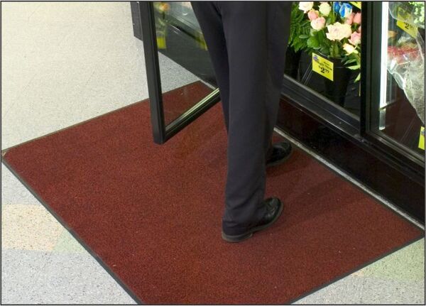 trigrip 1 Floormat.com Tufted nylon-on-rubber mats for high-traffic areas. Formerly the "Tri-Grip" Mat. ColorStar mats feature the latest innovation in dying technology and PET carpet made with 100% recycled content reclaimed from plastic, making them exceptionally color-fast (fade resistant) and eco-friendly. <ul> <li>52 mil nitrile rubber backing. If thicker backing needed, call for quote.</li> <li>Eco-Friendly - ColorStar mats are made with PET (polyethylene terephthalate), a type of polyester yarn that features 100% recycled content reclaimed from plastic</li> <li>Fade-Resistant - PET yarn has excellent color-fastness and is resistant to fading from repeated washing or cleaning.</li> <li>Stain-Resistant - PET yarn is naturally stain resistant, making it easy to remove stains from the mat</li> <li>Safe - Certified high-traction by the National Floor Safety Institute (NFSI)</li> <li>Available in 23 colors</li> <li>Commercially launderable (when backed with nitrile rubber)</li> <li>Available with logos and custom artwork (see <a href="https://www.floormat.com/colorstar-impressions-logo-floor-mat/">ColorStar Impressions</a>)</li> </ul> <img class="size-full wp-image-75573 aligncenter" src="https://www.floormat.com/wp-content/uploads/ColorStar-Color-Swatch-2022-web.jpg" alt="" width="900" height="600" />